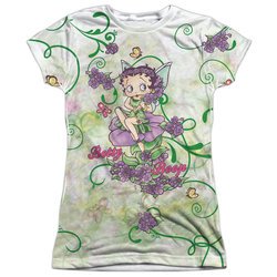 Betty Boop Flower Fairy Sublimation Juniors Shirt