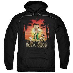 Betty Boop Hoodie Hulaboop Black Sweatshirt Hoody