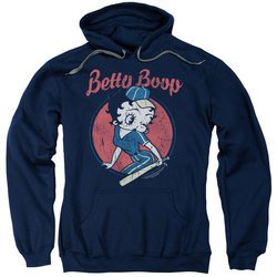Betty Boop Hoodie Team Boop Navy Blue Sweatshirt Hoody