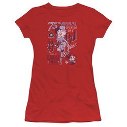 Betty Boop Juniors Shirt Boop Ball Red T-Shirt
