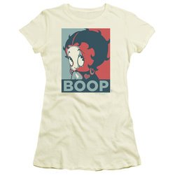 Betty Boop Juniors Shirt Boop Cream T-Shirt