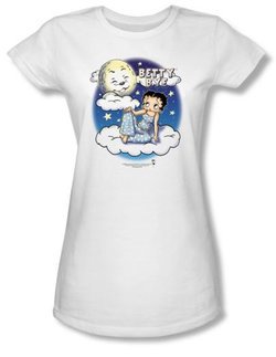 Betty Boop Juniors T-shirt Betty Bye White Tee