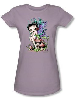 Betty Boop Juniors T-shirt Fairy Lilac Tee