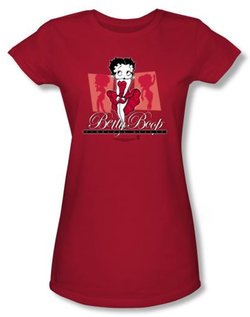 Betty Boop Juniors T-shirt Timeless Beauty Red Tee