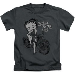 Betty Boop Kids Shirt BBMC Charcoal T-Shirt