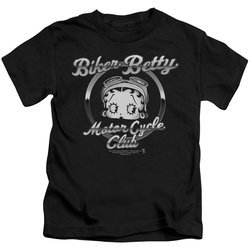 Betty Boop Kids Shirt Chromed Logo Black T-Shirt