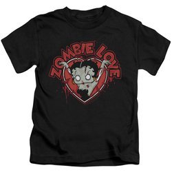 Betty Boop Kids Shirt Heart You Forever Black T-Shirt