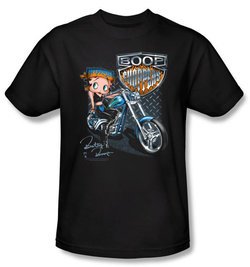 Betty Boop Kids T-shirt Boop Choppers Youth Black Tee Shirt