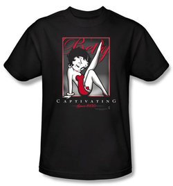 Betty Boop Kids T-shirt Captivating Youth Black Tee Shirt