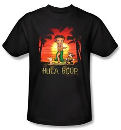 Betty Boop Kids T-shirt Hula Boop Youth Black Tee Shirt