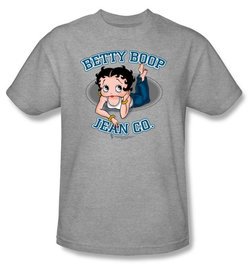 Betty Boop Kids T-shirt Jean Co Youth Athletic Heather Tee Shirt