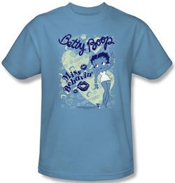 Betty Boop Kids T-shirt Miss Behavin Youth Carolina Blue Tee Shirt