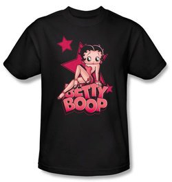 Betty Boop Kids T-shirt Sexy Star Youth Black Tee Shirt
