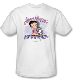 Betty Boop Kids T-shirt Sweet Dreams Youth White Tee Shirt