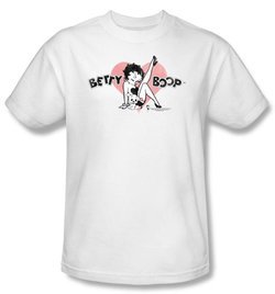 Betty Boop Kids T-shirt Vintage Cutie Pup Youth White Tee Shirt