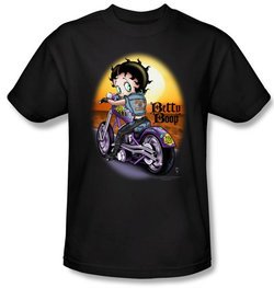 Betty Boop Kids T-shirt Wild Biker Youth Black Tee Shirt