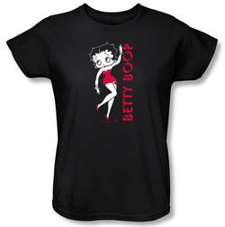 Betty Boop Ladies T-shirt Classic Black Tee Shirt