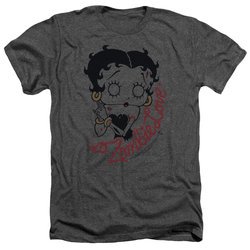 Betty Boop Shirt Classic Zombie Heather Charcoal T-Shirt
