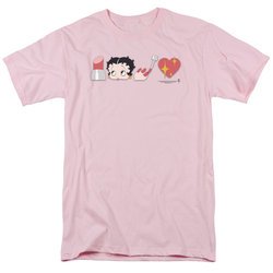 Betty Boop Shirt Symbols Pink Tee T-Shirt