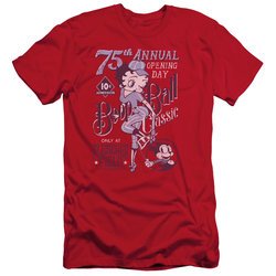 Betty Boop Slim Fit Shirt Boop Ball Red T-Shirt