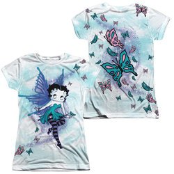 Betty Boop Sparkle Fairy Sublimation Juniors Shirt Front/Back Print