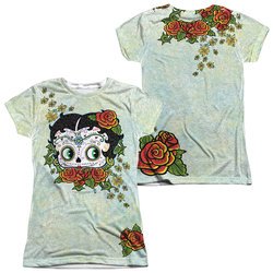 Betty Boop Sugar Boop Sublimation Juniors Shirt Front/Back Print