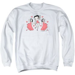 Betty Boop Sweatshirt BB Dance Adult White Sweat Shirt