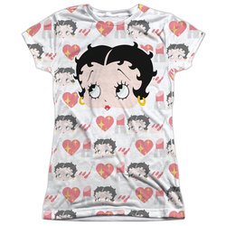 Betty Boop Symbol Sub Sublimation Juniors Shirt