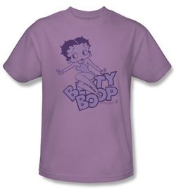 Betty Boop T-shirt Boop On Boop Adult Lilac Tee