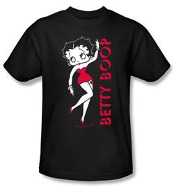 Betty Boop T-shirt Classic Adult Black Tee Shirt