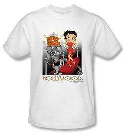 Betty Boop T-shirt Hollywood Adult White Tee