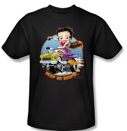 Betty Boop T-shirt Keep On Boopin Adult Black Tee Shirt