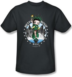 Betty Boop T-shirt NYC Adult Black Tee