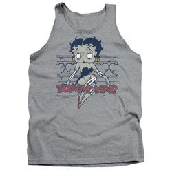 Betty Boop Tank Top Zombie Pinup Athletic Heather Tanktop