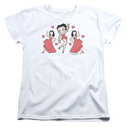 Betty Boop Womens Shirt BB Dance White T-Shirt