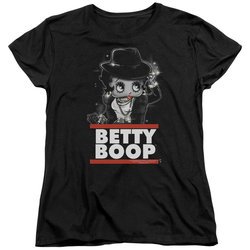 Betty Boop Womens Shirt Bling Bling Boop Black T-Shirt
