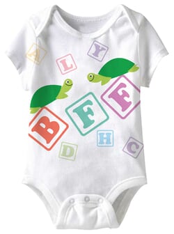 Click to get BFF Turtles Funny Baby Romper White Infant Babies Creeper