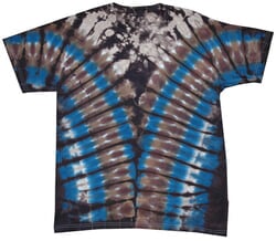 Click to get Blue Brown Vee Adult Unisex VDye Tie Dye Tshirt Tee Shirt