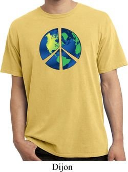 Blue Earth Peace Pigment Dyed Shirt