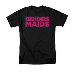 Bridesmaids Shirt Logo Adult Black Tee T-Shirt