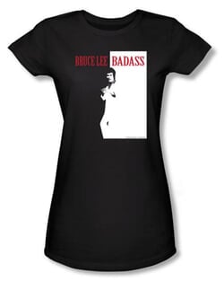 Click to get Bruce Lee Juniors Tshirt Badass Black