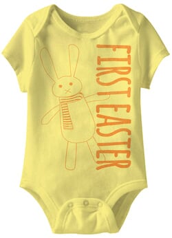 Click to get Bunny First Easter Funny Baby Romper Yellow Infant Babies Creeper