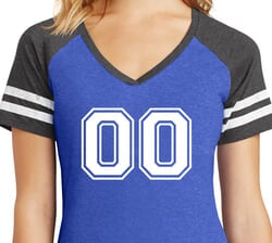 Click to get Buy Cool Shirts Ladies Double Zeroes VNeck Sporty Tee Shirt