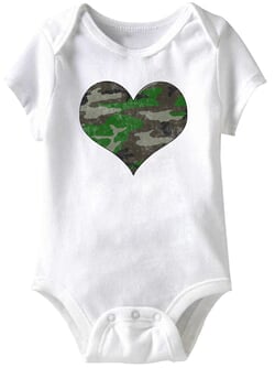 Click to get Camo Soldier Heart Funny Baby Romper White Infant Babies Creeper