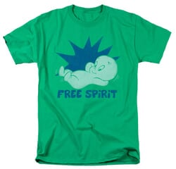 Click to get Casper The Friendly Ghost Shirt Free Spirit Adult Kelly Green TShirt