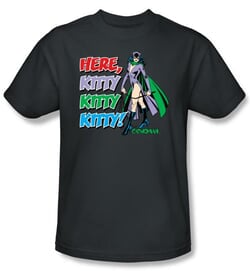 Click to get Catwoman Tshirt  Here Kitty Adult Charcoal Tee