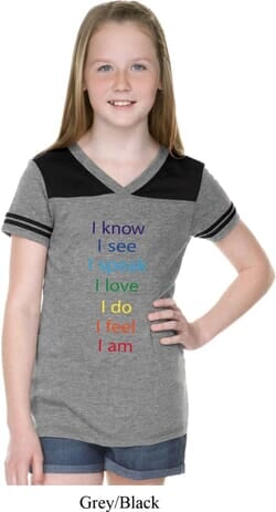 Click to get Chakra Words Girls Football Shirt