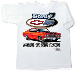 Chevy Chevelle Youth Tee Shirt - Born to Cruise Kids