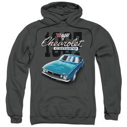 Chevy Hoodie Blue Classic Camaro Charcoal Sweatshirt Hoody