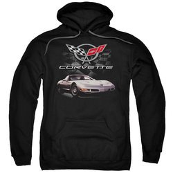 Chevy Hoodie Corvette Checkered Past Black Sweatshirt Hoody